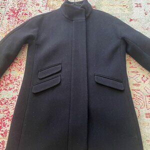 J Crew Black Cocoon Coat